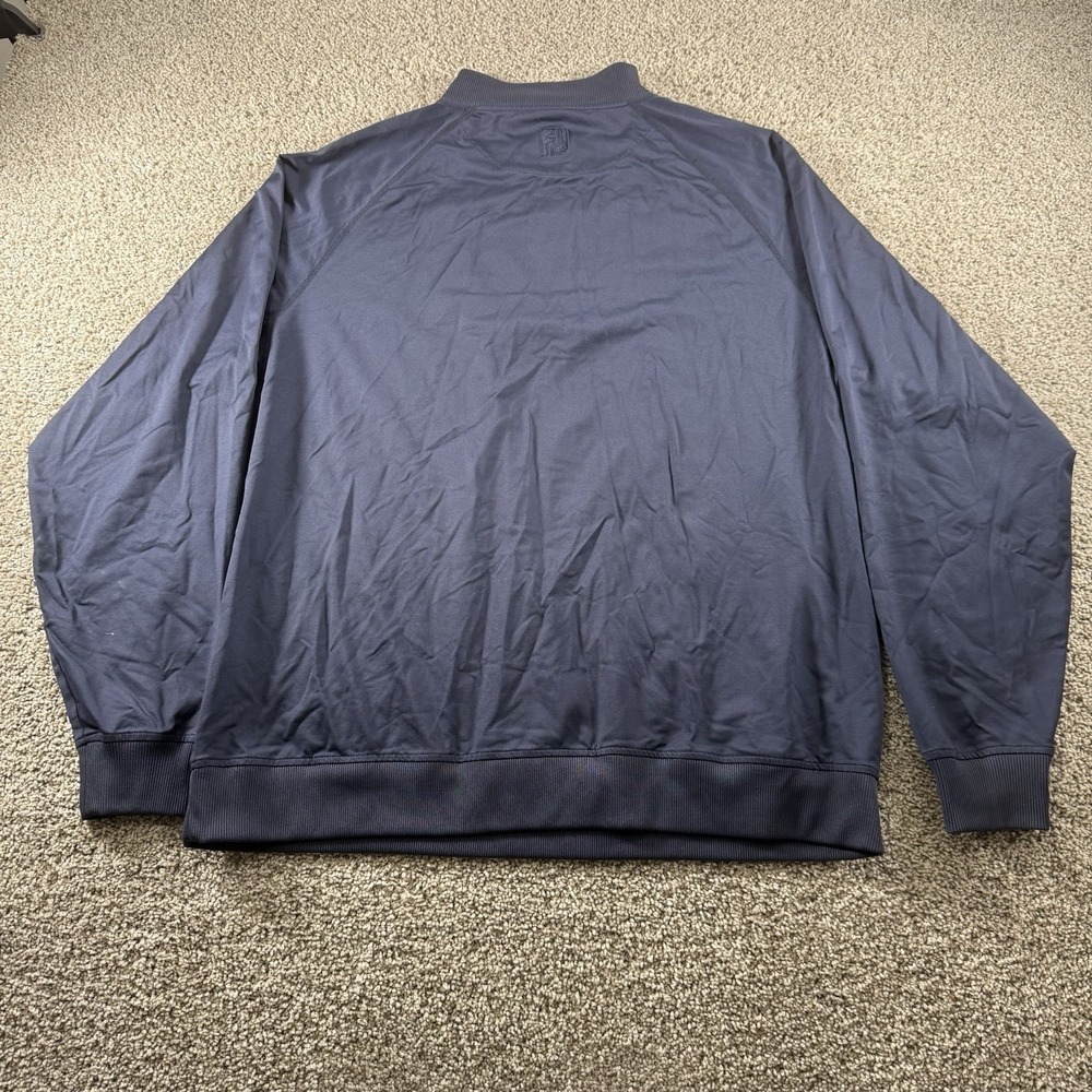 FootJoy Sweater Mens XL Navy 1/4 Zip Pullover Golf Active Performance Classic - Picture 12 of 15